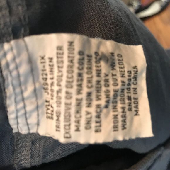 Johnny Was Linen Embroidered Drawstring Waist Pants - White - Size XL - Picture 10 of 11